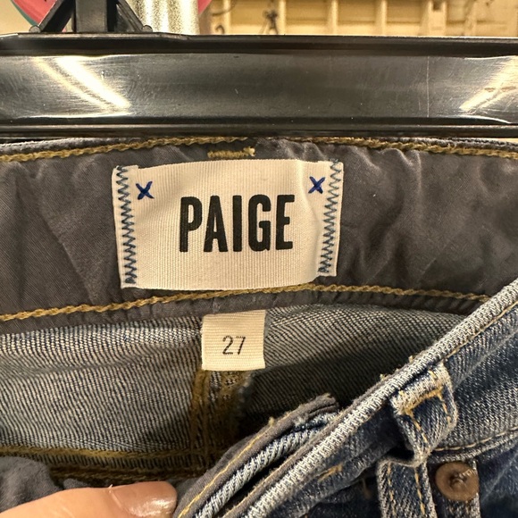 Paige jeans bell canyon high rise flared with light distressing size 27 - Picture 4 of 7